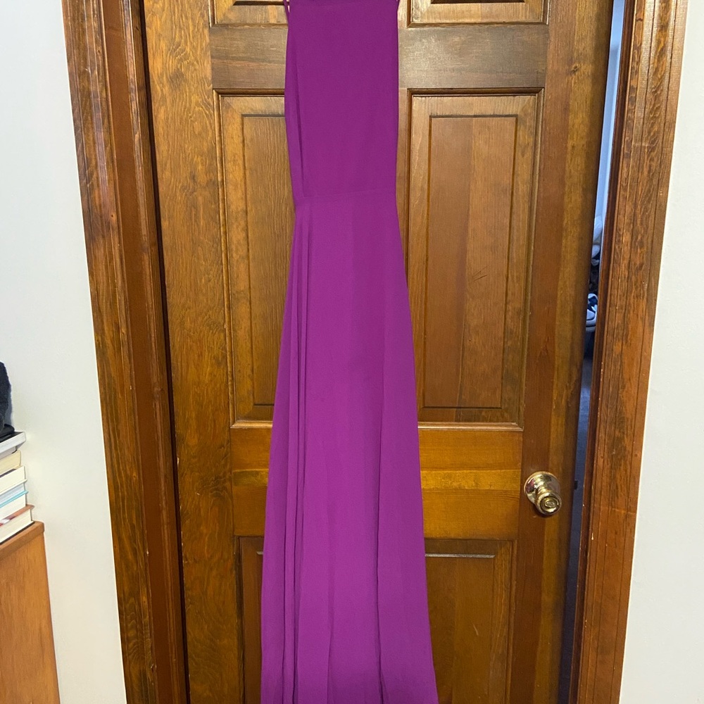 Elegant Purple Evening Gown